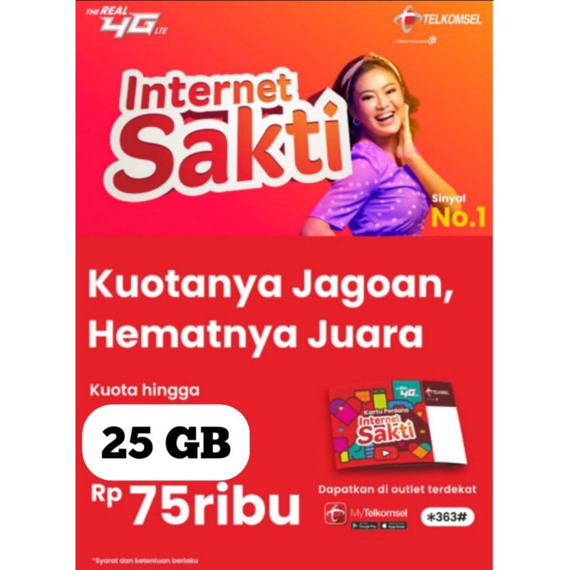 Kartu Sakti Telkomsel Combo 25 Gb Hanya 75 000 Loop As Shopee Indonesia