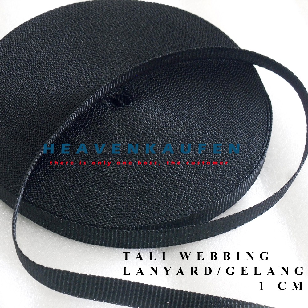 Tali Webbing 1 cm Untuk Lanyard/Gelang Dll Meteran