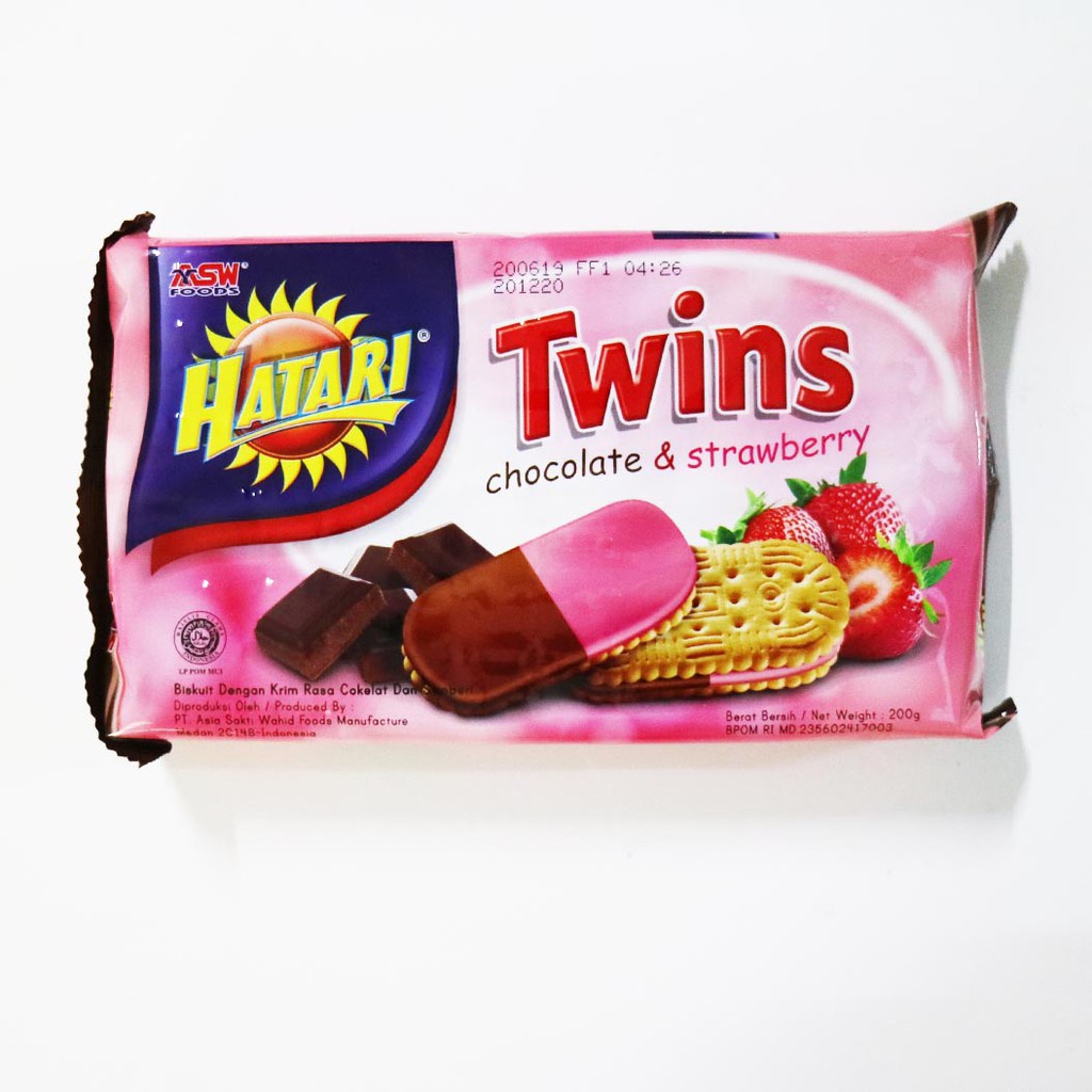 

Hatari twins chocolate and strawberry 200 gram