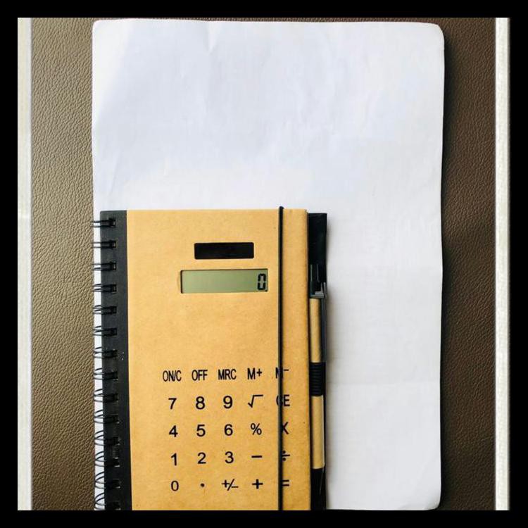 

NOTEBOOK 3IN1 - KALKULATOR,STICKY NOTE,PEN. BUKU KERJA / AGENDA KERJA. KODE 269