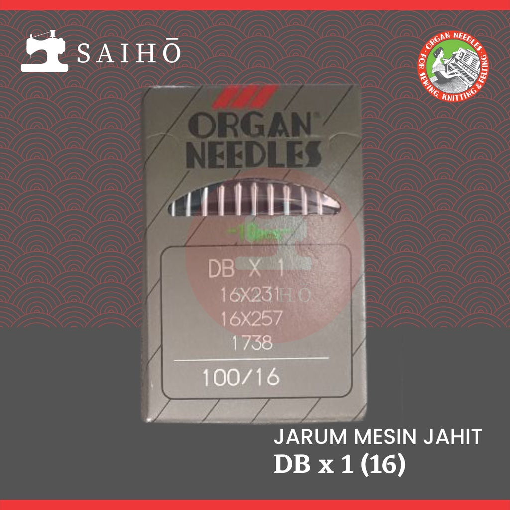 ORGAN Needles DBx1 / DB x 1 - Jarum Mesin Jahit