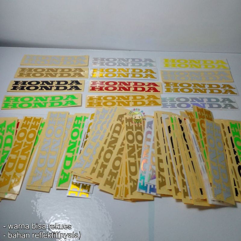 stiker honda 2pcs sticker tulisan honda cutting