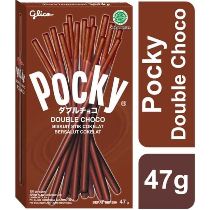 

Pocky Double Chocolate 47 G Snack Cemilan