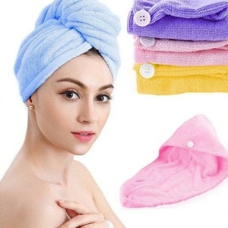 Handuk Kepala / Handuk Keramas Microfiber / Handuk Pengering Rambut