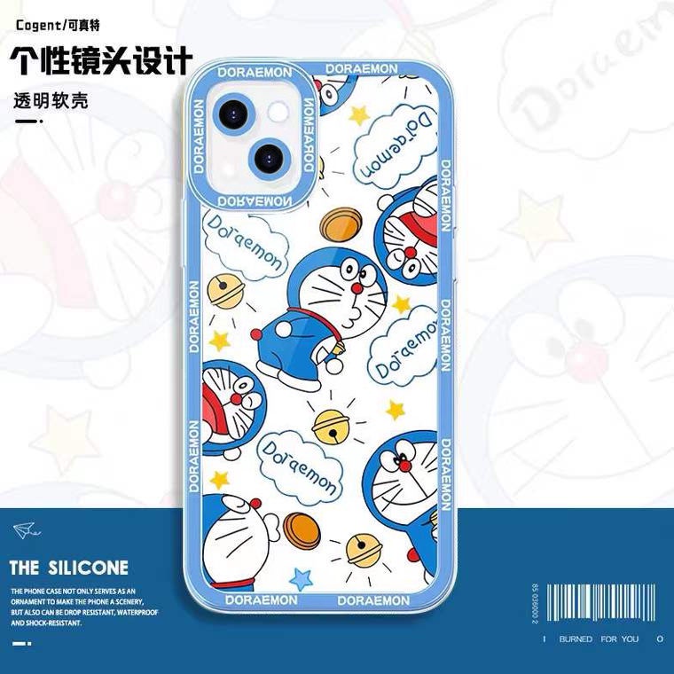 Soft Case Silikon TPU Transparan Motif Kucing Cantoon Untuk Iphone 13 12 Mini 11 10 Pro XS Max X XR 8 7 6 6S Plus SE 2020
