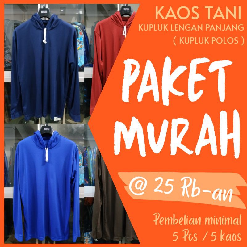 Kaos Basahan Kerja, Kaos Hodie, Kaos Sawah, Kaos Manjing, Kaos Kuli, Kaos Kerja (POLOS STD ACAK)