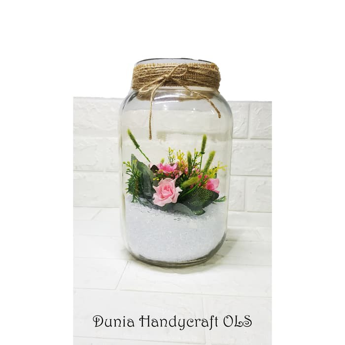 VAS Toples CHERRY Pot Kaca Cantik Hiasan Dekorasi