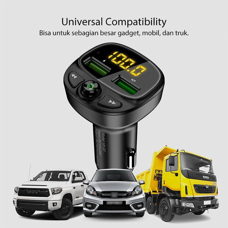 Charger Mobil Bluetooth MP3 Mobeo Car Charger Bluetooth MP3 Player Micro SD FM Radio