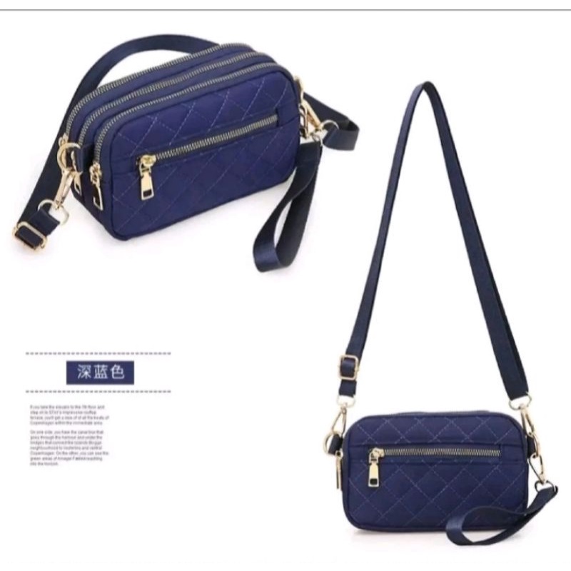 DAEYBAGS_STORE-tas slempang- Pesta Import - Dompet WANITA Murah - Tas Slempang - Clutch Pesta 3ruang-bahan louncem