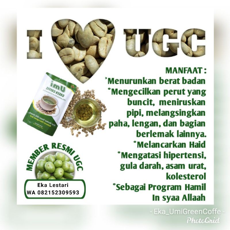 

Umi Green Coffee 100% Kopi Hijau Herbal