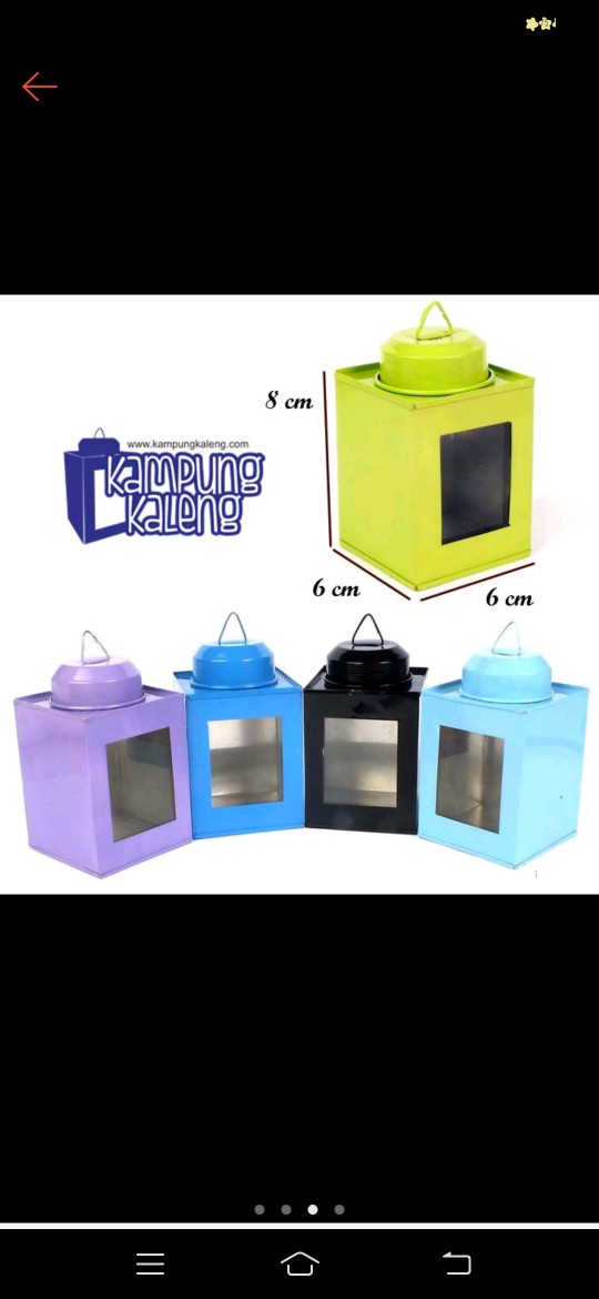 Kaleng Kerupuk Mini Ukuran 6 X 8 Cm