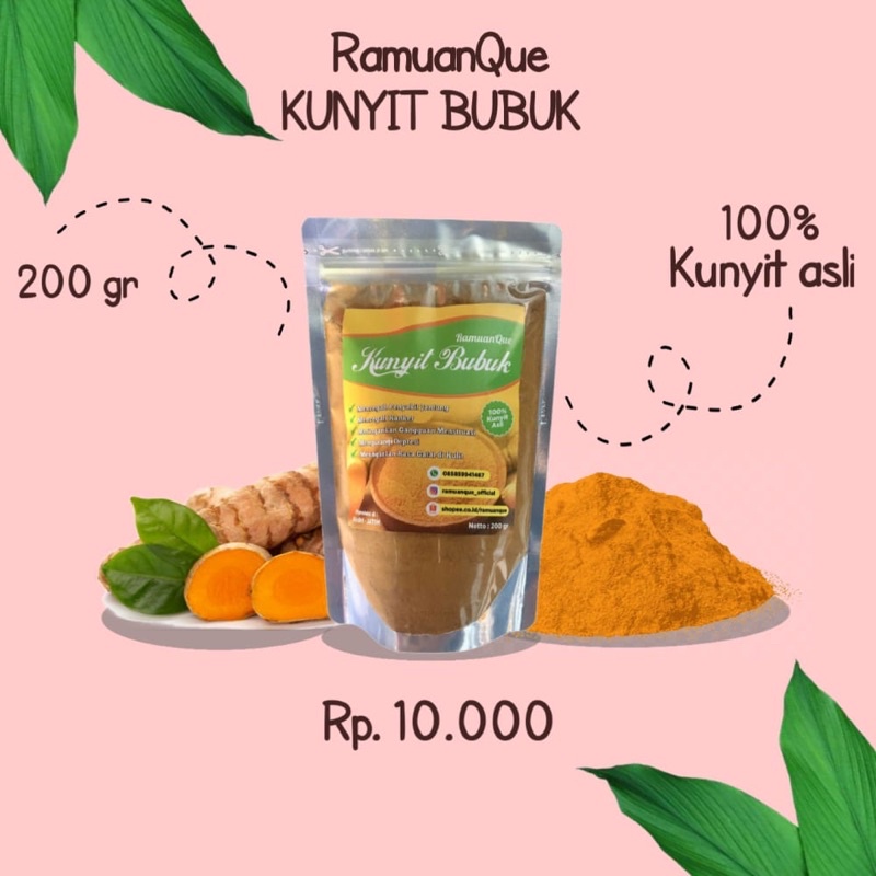 

KUNYIT BUBUK HERBAL 100% ASLI - RamuanQue