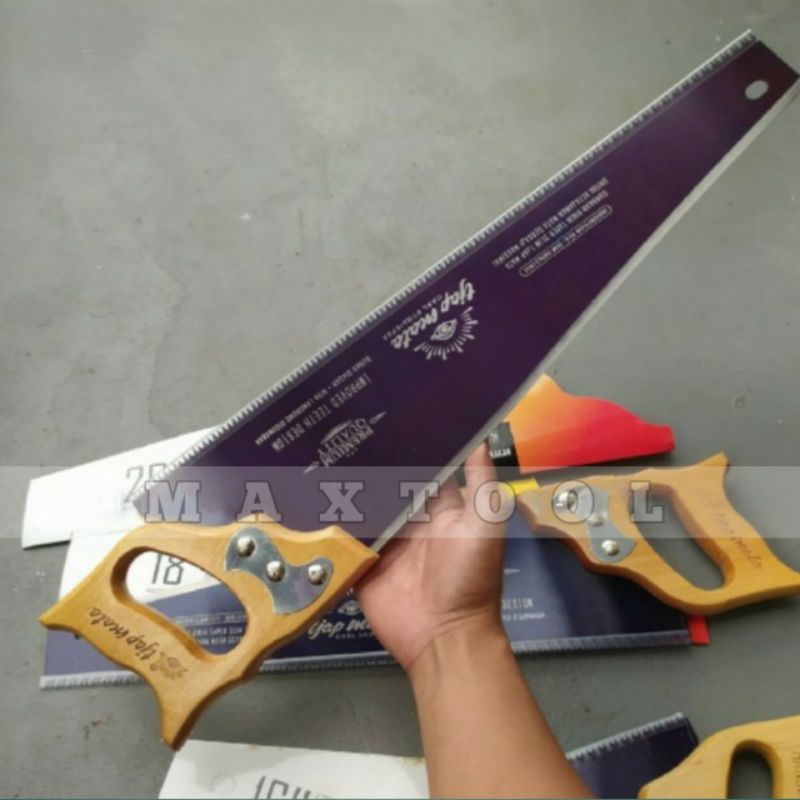 Gergaji kayu cap mata 20 inch gergaji tukang kayu gergaji manual belah / potong kayu original tjap m