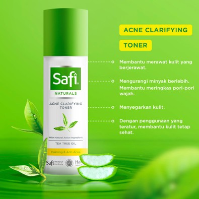 SAFI Naturals Acne Series | Cleanser Cream Toning Lotion Tea Tree Oil