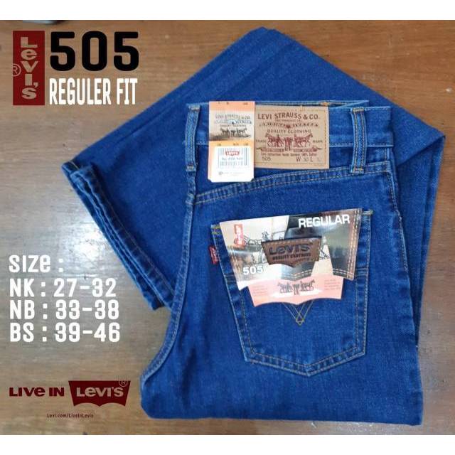 CELANA LEVIS 505 REGULER / LEVIS 505 REGULER / CELANA JEANS LEVIS MURAH