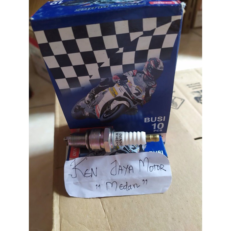 Busi DENSO vespa W14EX-U PANJANG COPPER CORED INTI TEMBAGA