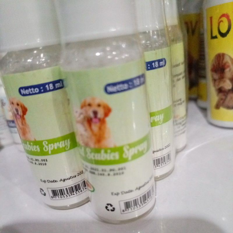 Obat Semprot Untuk Kucing dan dog Scabies Srpay 18ml Murah