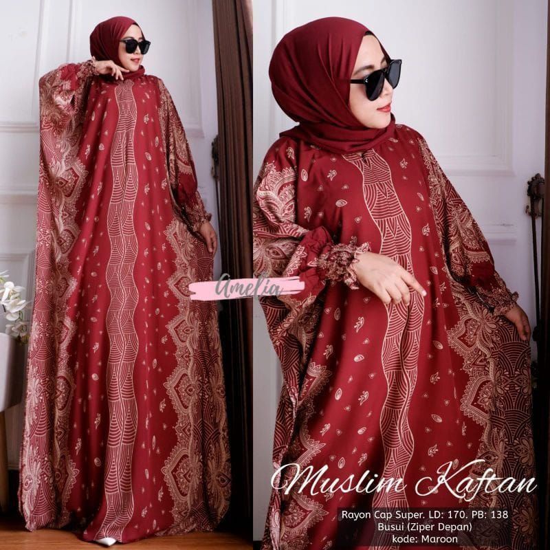 GROSIR KAFTAN RIYANA I KAFTAN SUPER JUMBOLD 140cm I DASTER LOWO TERMURAH