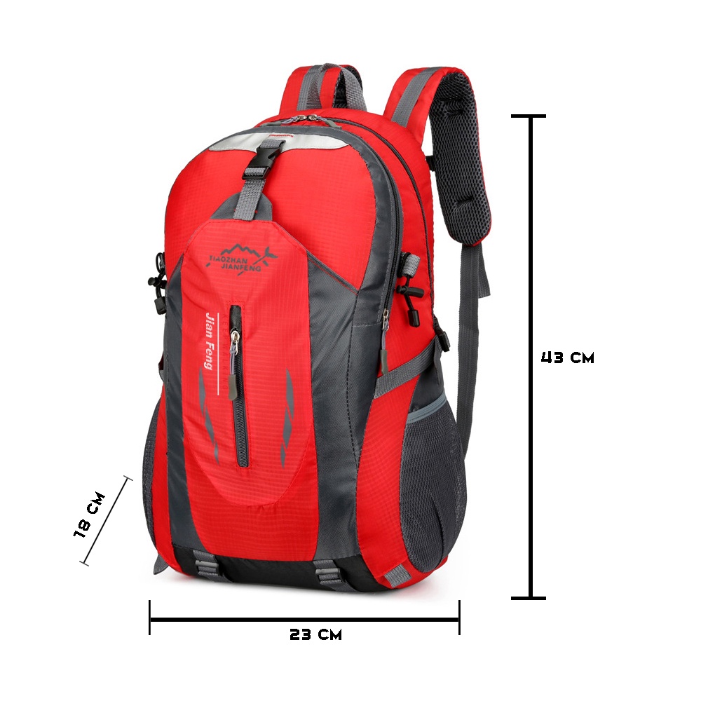 IMPORT Tas Ransel Pria 40 Liter Tas Punggung Laki laki Backpack Cowok Jian Feng