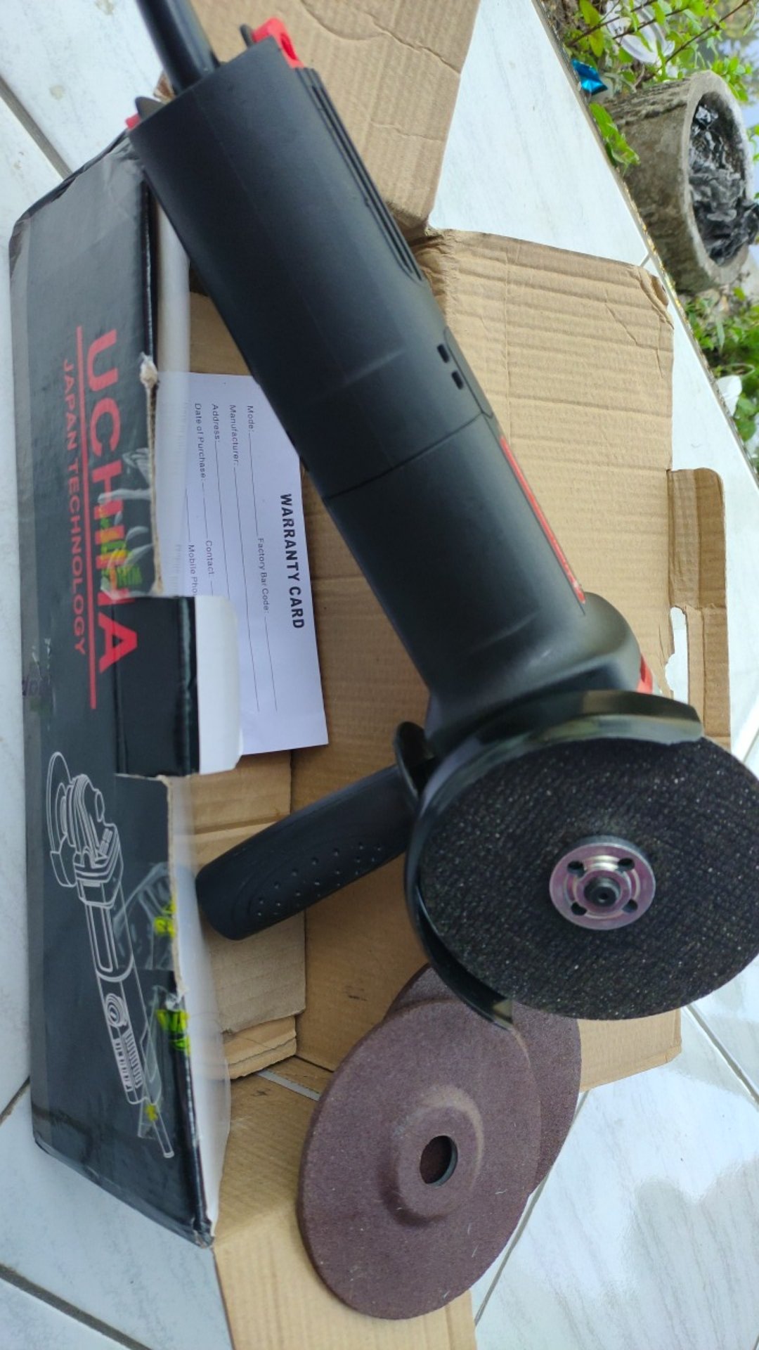 Promo Mesin Gerinda Tangan 4 Inch Uchiha Japan High Quality Low Price