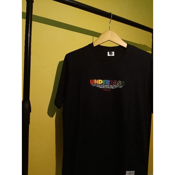 Underpass T-shirt black rainbow