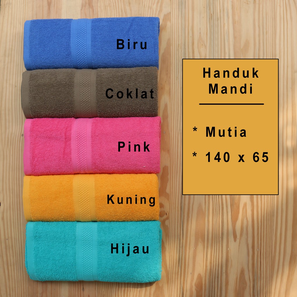 Pilih Warna - Handuk 140 x 65 Handuk Mandi AMANDA MUTIA | Towel Perlengkapan Rumah Tangga Traveling Keluarga Pria Wanita Open