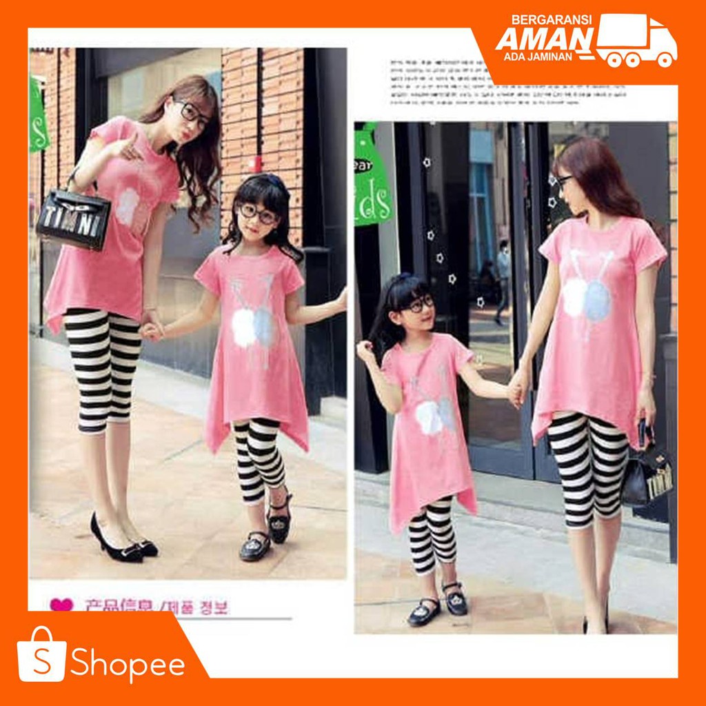 Setelan Rayon viscose bisa couple ibu dan anak