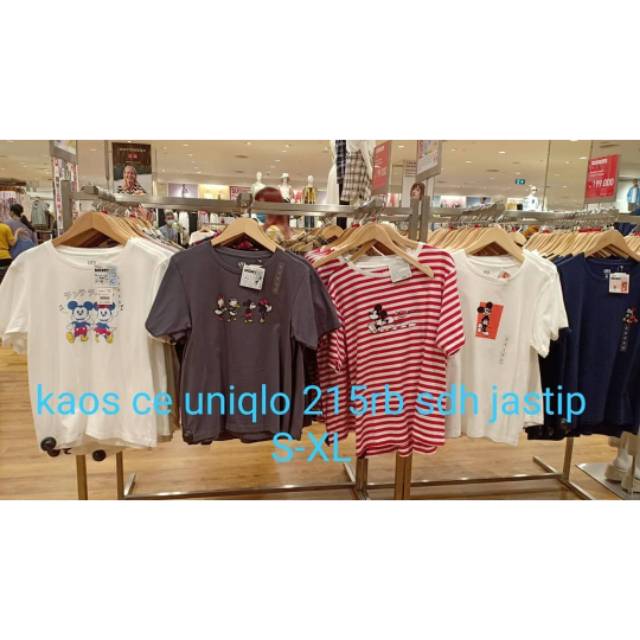 UNIQLO WOMEN NEW KAOS UT MOTIF MICKEY