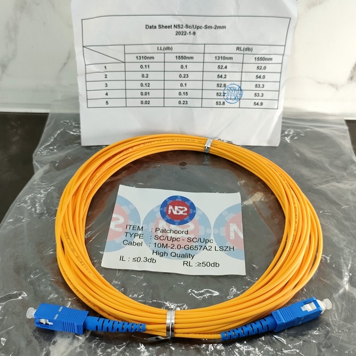 patchcord patch cord sc upc 2m 3m 5m 10m 15m 20m 2mm