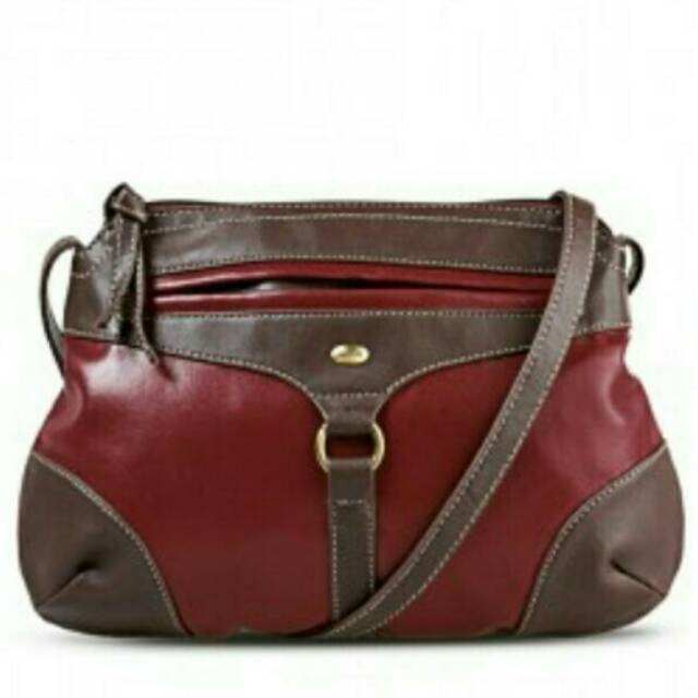 Tas Auzefille Tas Selempang Wanita Warna Merah Maroon Shopie Martin Paris