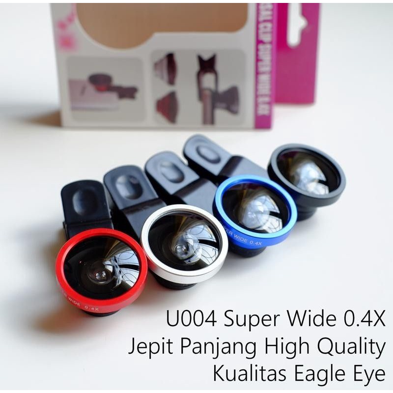 Lensa KAMERA dan SMARTPHONE Super Wide Zoom FISH EYE JEPIT UNIVERSAL