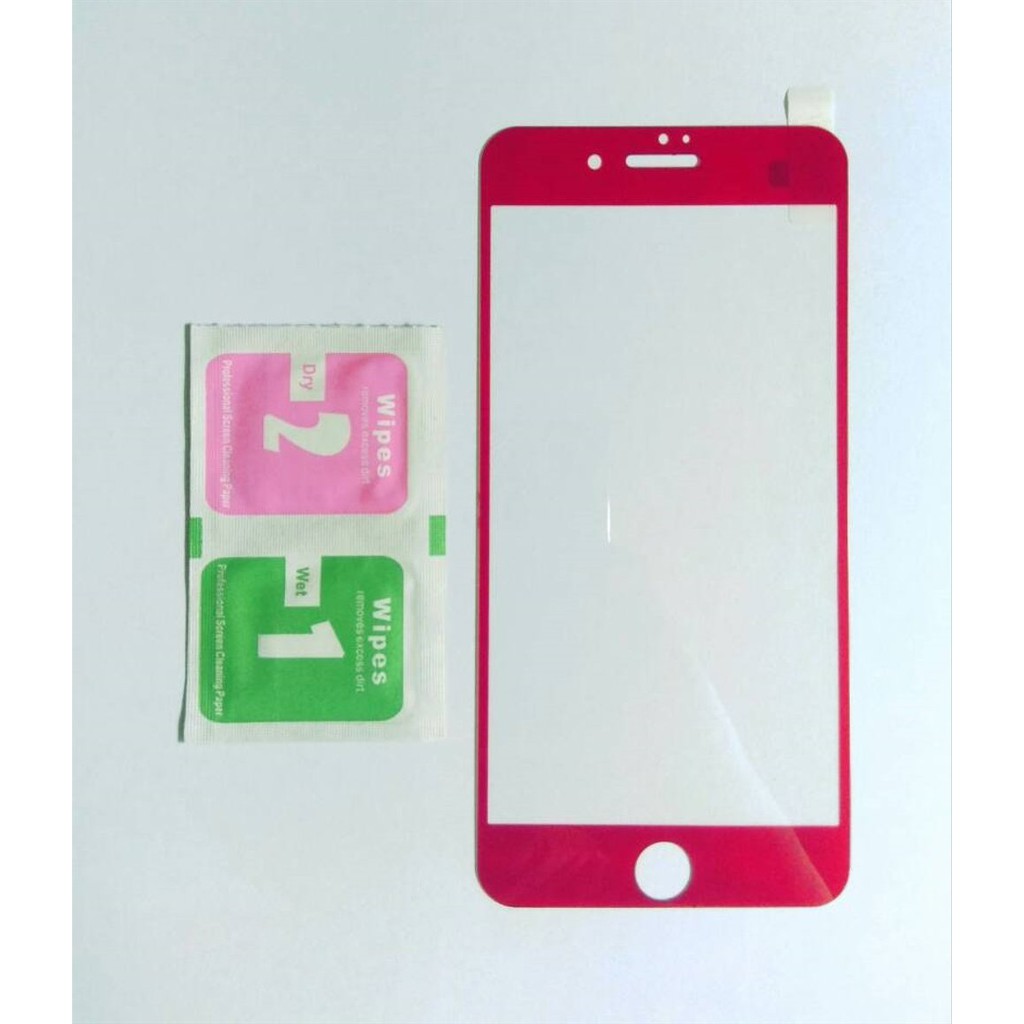 TEMPERED GLASS IPHONE 7 PLUS 8 PLUS RED EDITION FULL 9H