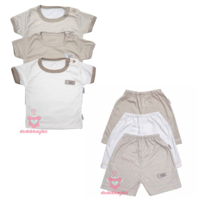 Fluffy Setelan Baju Bayi Size S 3-6 bulan