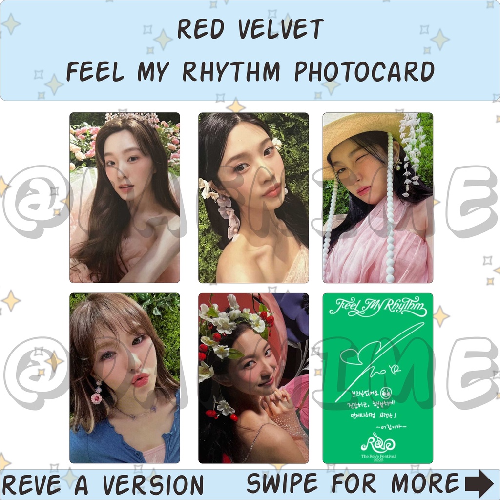 RED VELVET FEEL MY RHYTHM UNOFFICIAL PHOTOCARD