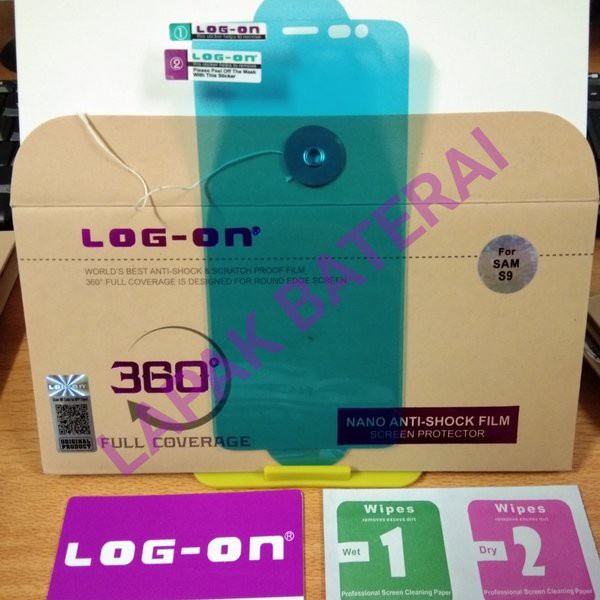 LOG ON ANTISHOCK SAMSUNG S9 ANTI GORES JELLY SCREEN GUARD HYDROGEL