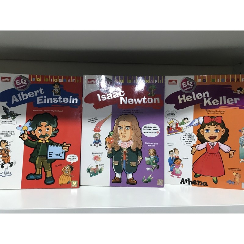 Komik Biografi EQ Hellen Keller, Albert Einstein, Issac Newton