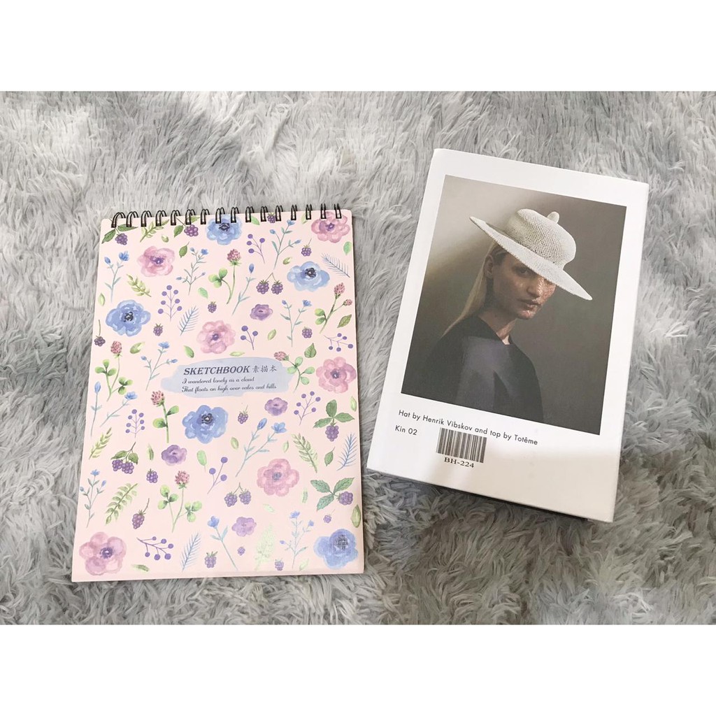 Sketchbook / BUKU GAMBAR / BUKU SKETSA / BUKU MELUKIS-Pink Flower