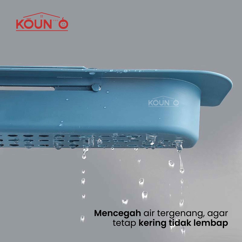 Tempat Spon Rak Cuci Piring Tirisan Wastafel Gantungan Kain Lap Dapur Sabun Kitchen Sponge Rag Rack