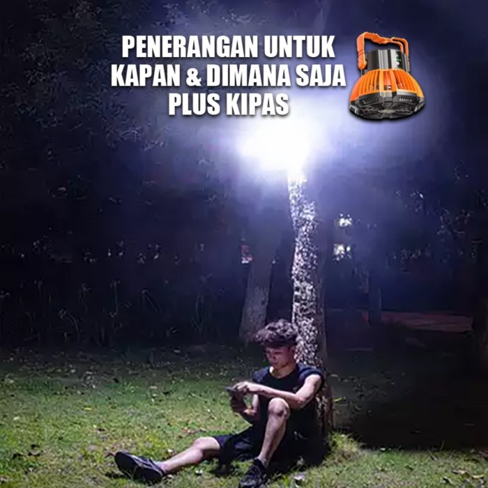 USB lampu camping charger dengan kipas angin lampu memancing / Lampu Camping / Lampu Camping Tahan Lama / Lampu Camping Lampu Outdoor / Lampu Camping Charger / Lampu Camping Lentera Gunung / Lampu Camping Lentera / Lampu Kipas Gantung / Lampu Kipas Led