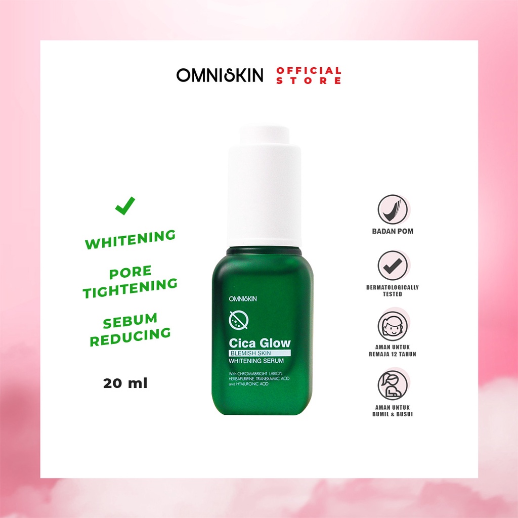OMNISKIN - Cica Glow Blemish Skin Whitening Serum 20ml