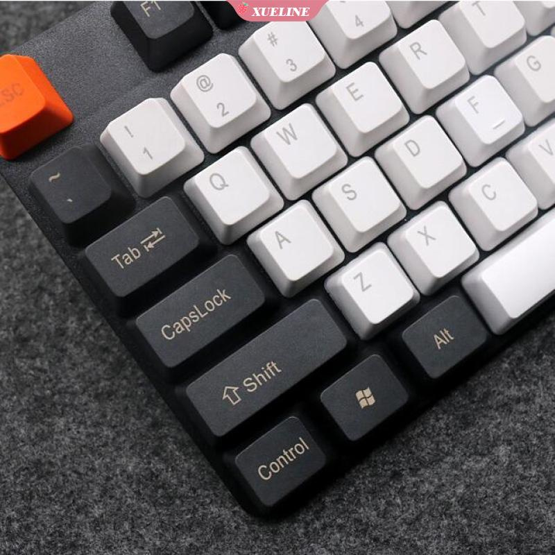 Set 104pcs Keycap Oem Pbt Monokrom Untuk Keyboard Mekanik