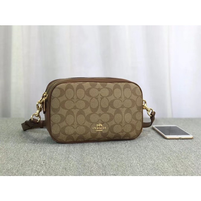 Tas Coach Jes Crossbody in Signature brown ORI / tas coach wanita