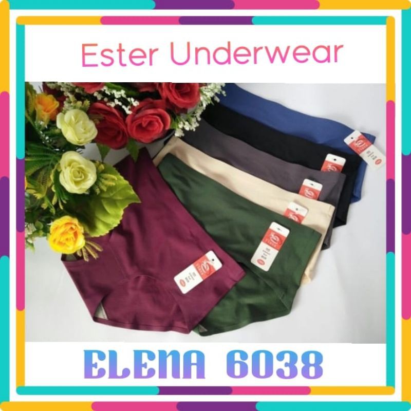 CELANA DALAM FREE SIZE ELENA 6038 COLOUR FULL ISI 1