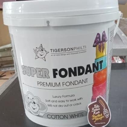 

super fondant tigerson white 1kg TERLARIS TERPERCAYA ORIGINAL