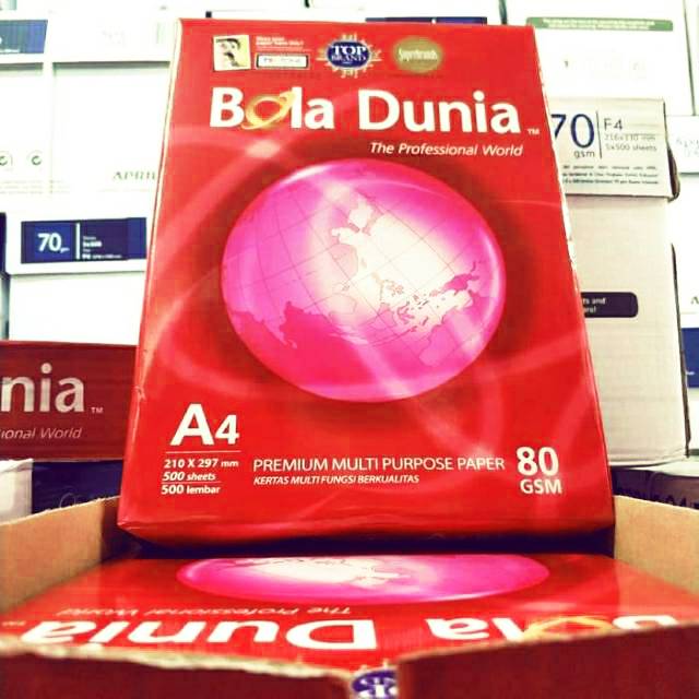

Kertas A4 80 Gram Bola Dunia