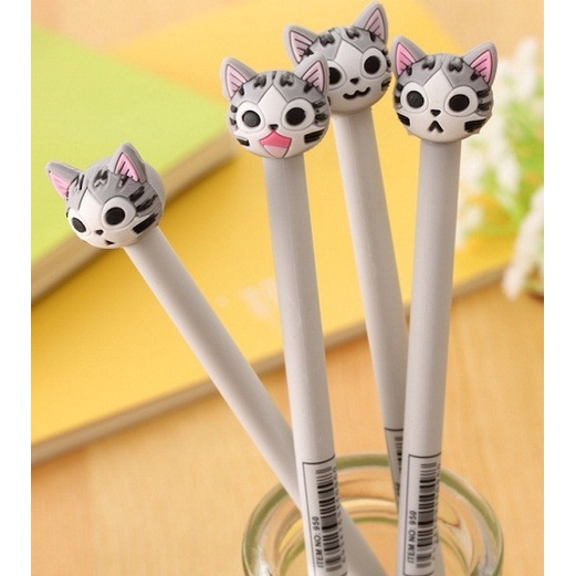 

Pulpen Unik / Lucu Motif Aneka Ekspresi Kucing Abu-Abu