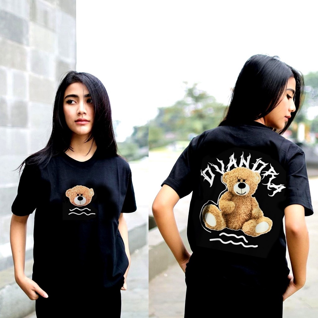 T-Shirt Kaos Distro Bandung // Baju Kaos OOTD Bear Indie Original Quality