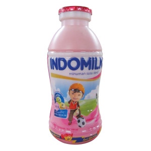 

Indomilk Susu Cair Strawbery Botol 190 ml