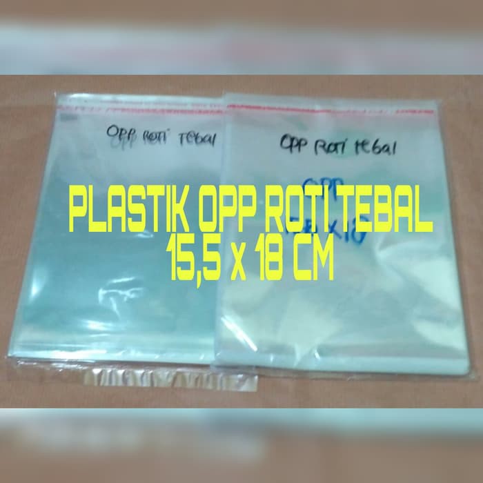 Jual Plastik Opp 155x18 Cmplastik Roti Tebalopp Roti Tebaliisi 100 Pcs Shopee Indonesia 4792