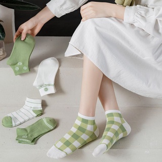 GO!KK805 Kaos Kaki Wanita Motif Lime Semata Kaki Kaus Kaki Pendek Japanese Ankle Socks Korean Unisex Hijau Model lucu